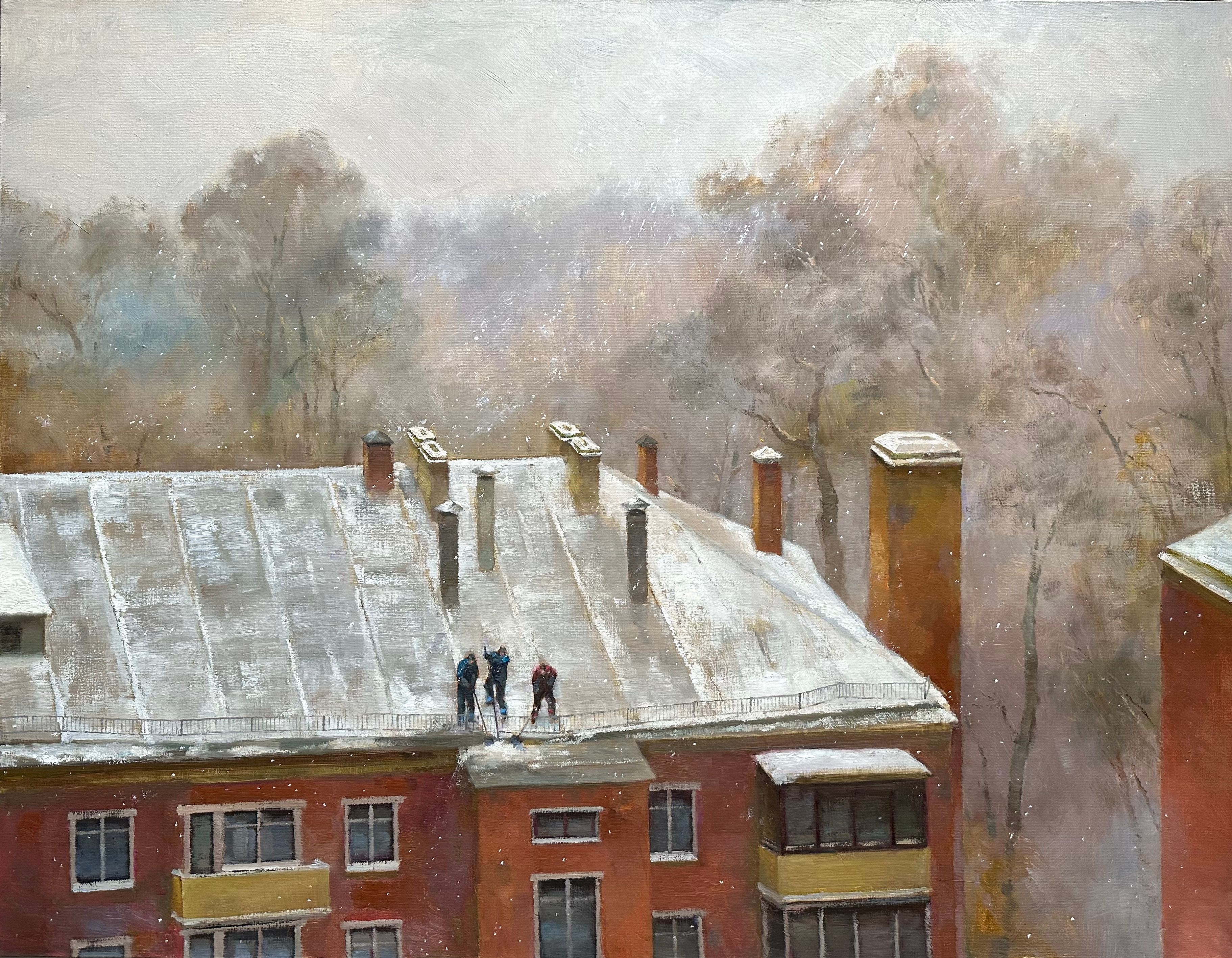 Снегопад. Из серии «Люди, которых не видно»